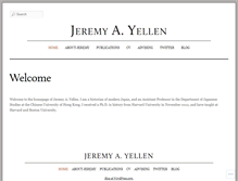 Tablet Screenshot of jeremyyellen.com